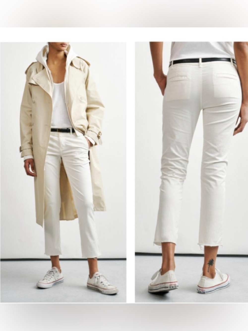 Nili Lotan East Hampton Pant in Eggshell